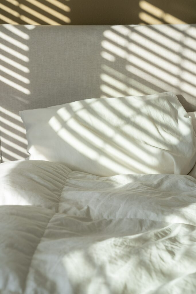 When it comes to sex education, we have a long way to go. Enter Kaz. shadows cast on a white bed and tan wall
